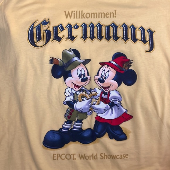 Disney Tops - Willkommen Disney Mickey and Minnie Germany shirt from EPCOT.